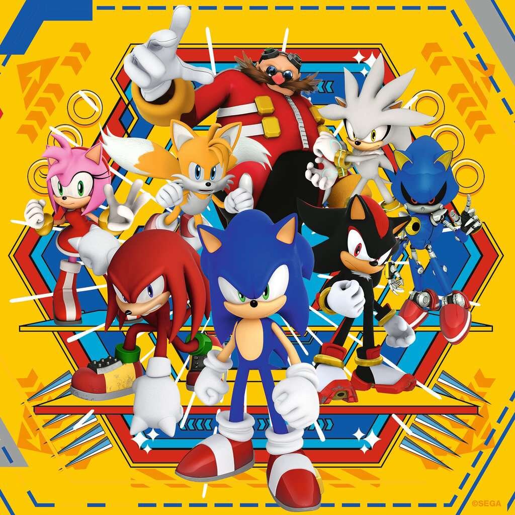 Ravensburger Palapeli - Sonic Core 3x49 palaa