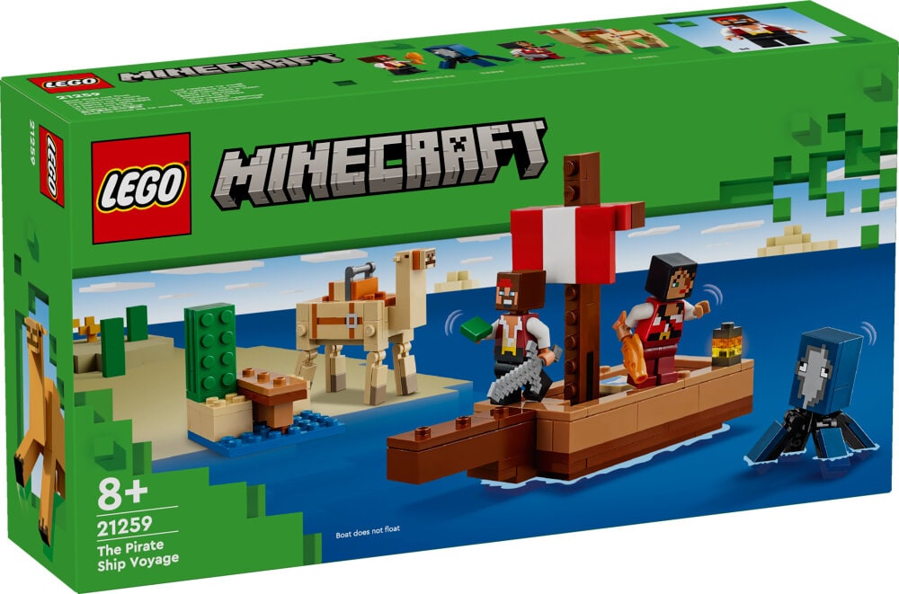 LEGO Minecraft - Merirosvolaivan matka 8+