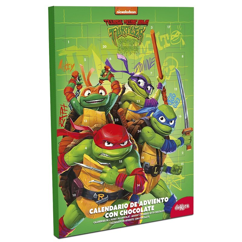 Ninja Turtles - Joulukalenteri Suklaa 50 grammaa