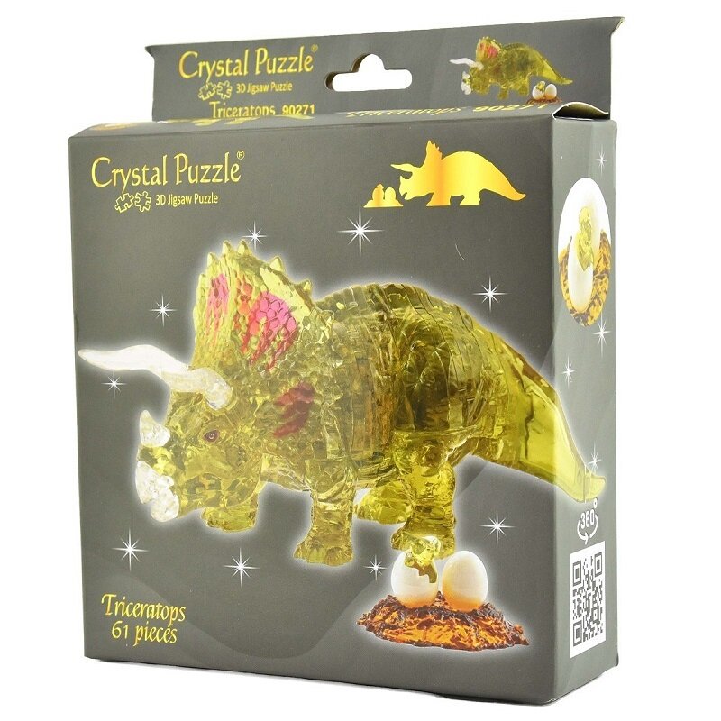 Crystal 3D Palapeli Triceratops