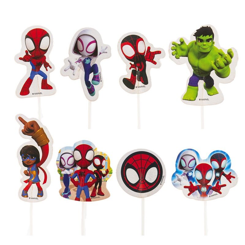 Spidey - Cake Toppers 16 kpl