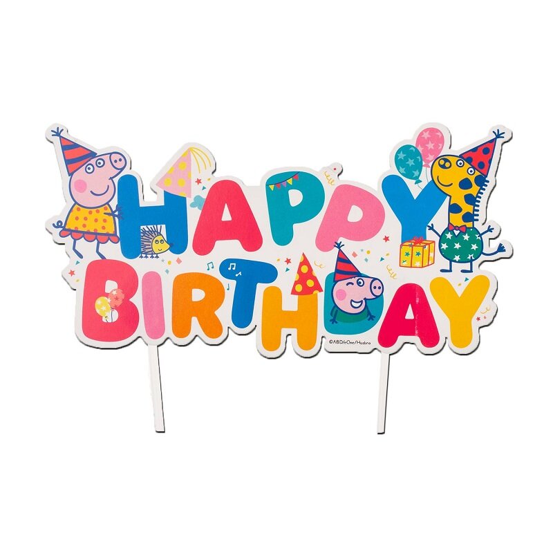 Pipsa Possu - Cake Topper Happy Birthday