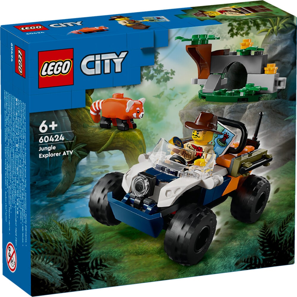 LEGO City - Viidakkotutkijan mönkijä ja kultapanda 6+