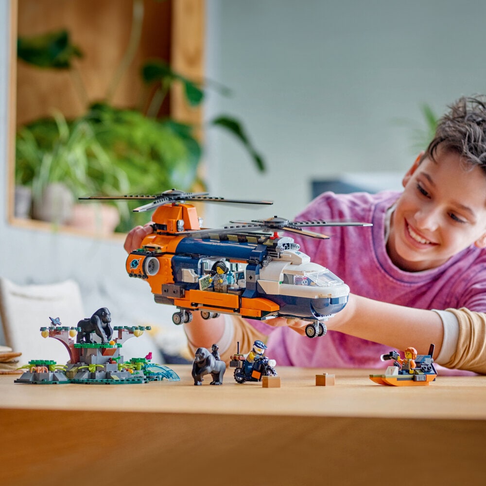 LEGO City - Viidakkotutkijan helikopteri leirissä 8+