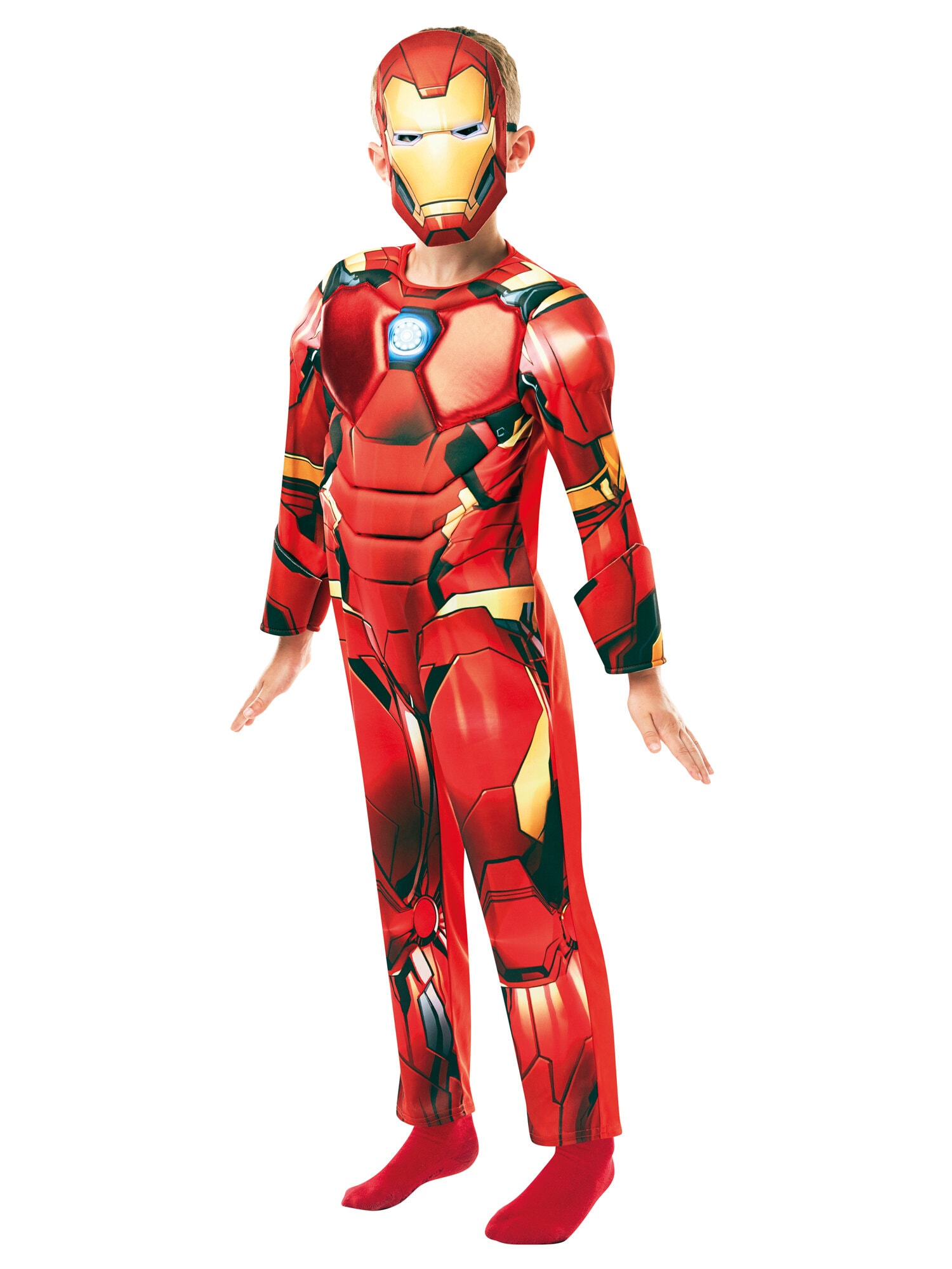 Iron Man Naamiaisasu Deluxe Lapsille 5-6 vuotta (110-116 cm)