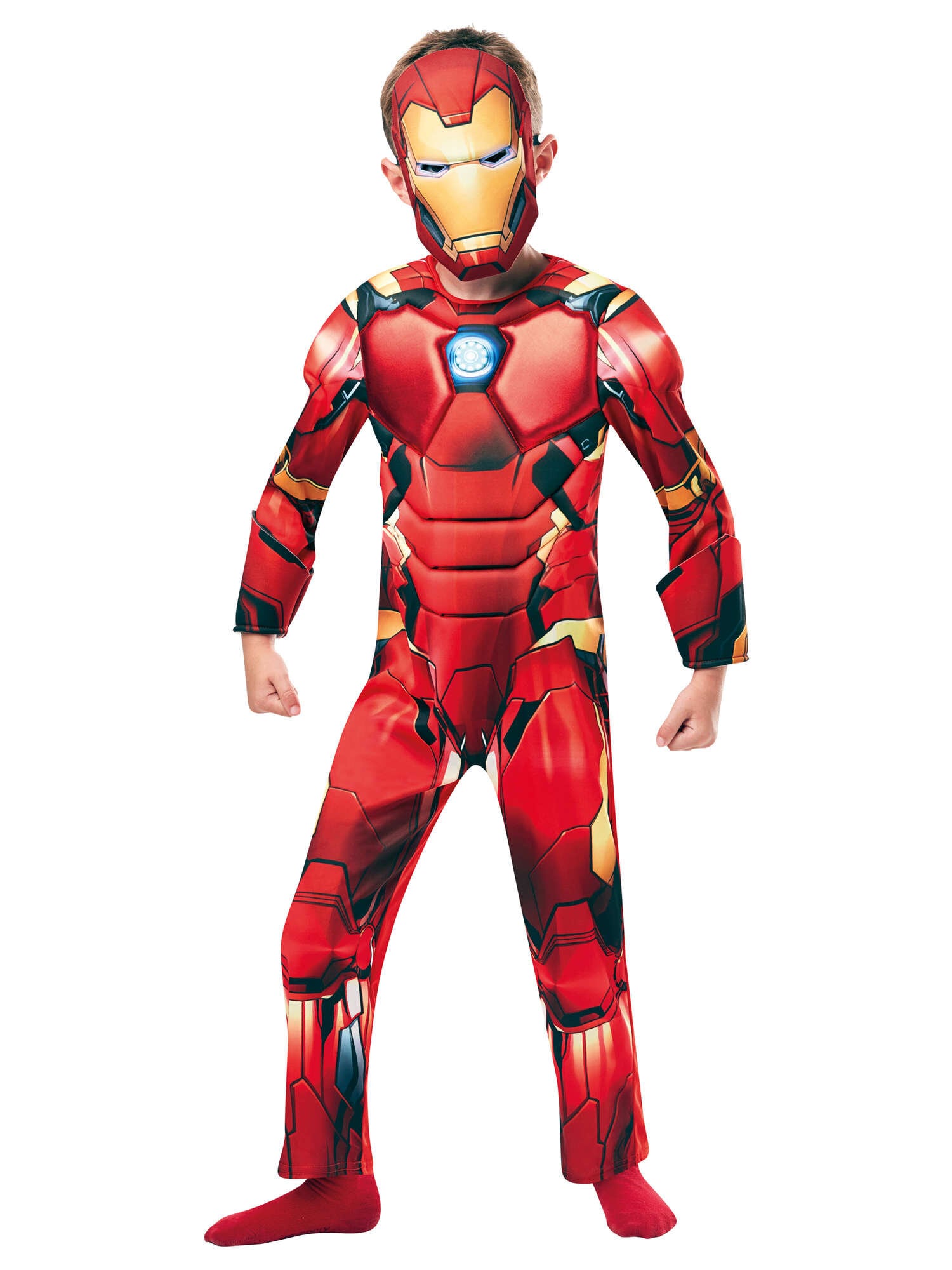 Iron Man Naamiaisasu Deluxe Lapsille 7-8 vuotta (122-128 cm)