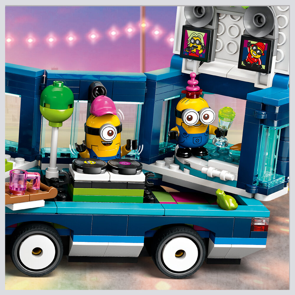 LEGO Minions - Kätyrien musajuhlabussi 7+