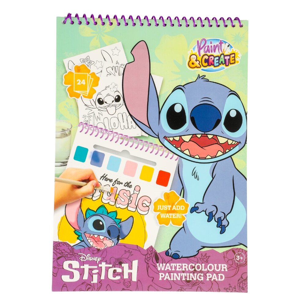 Stitch Maalausvihko vesiväreillä