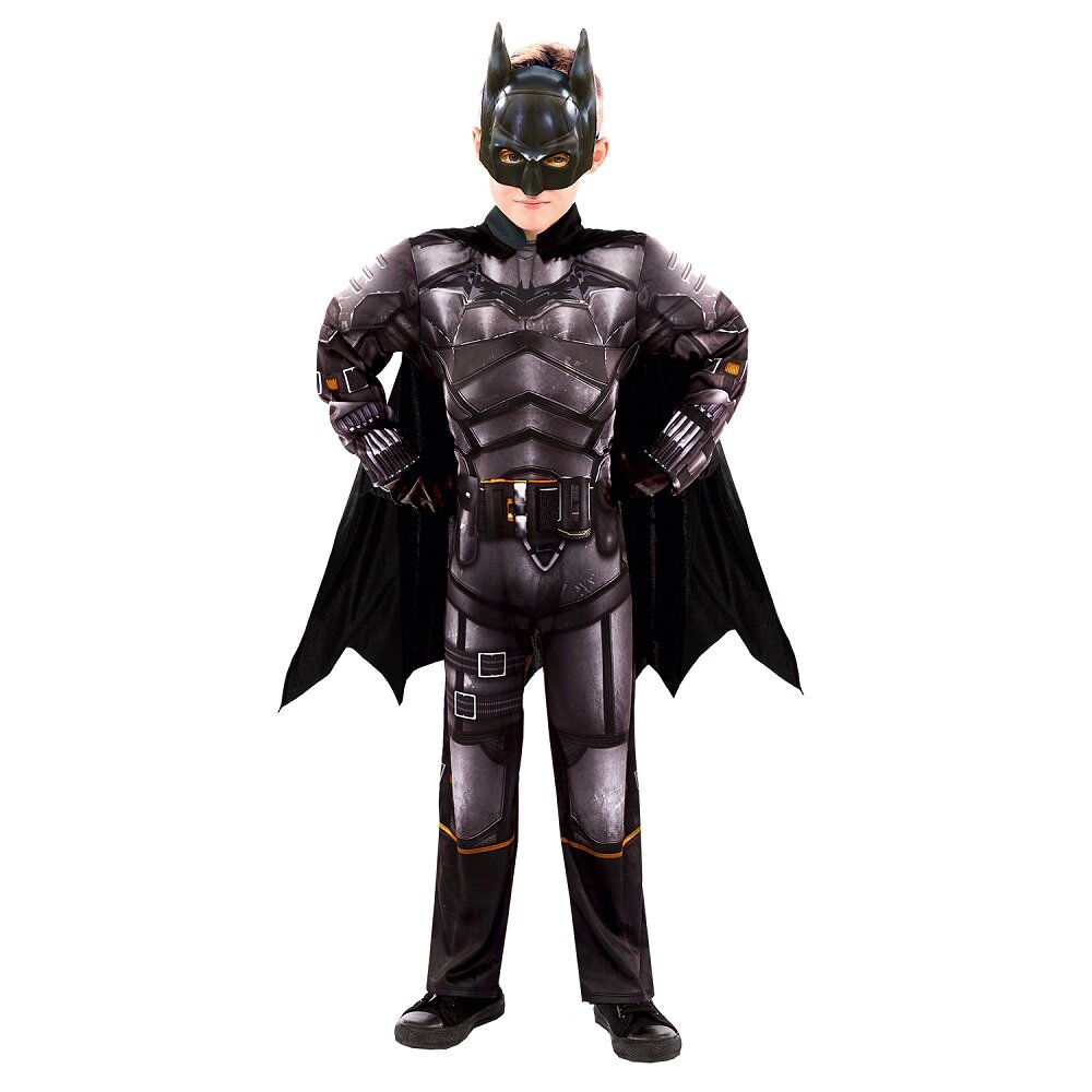 Batman Deluxe Naamiaisasu Lapsille 6-8 vuotta (116-128 cm)