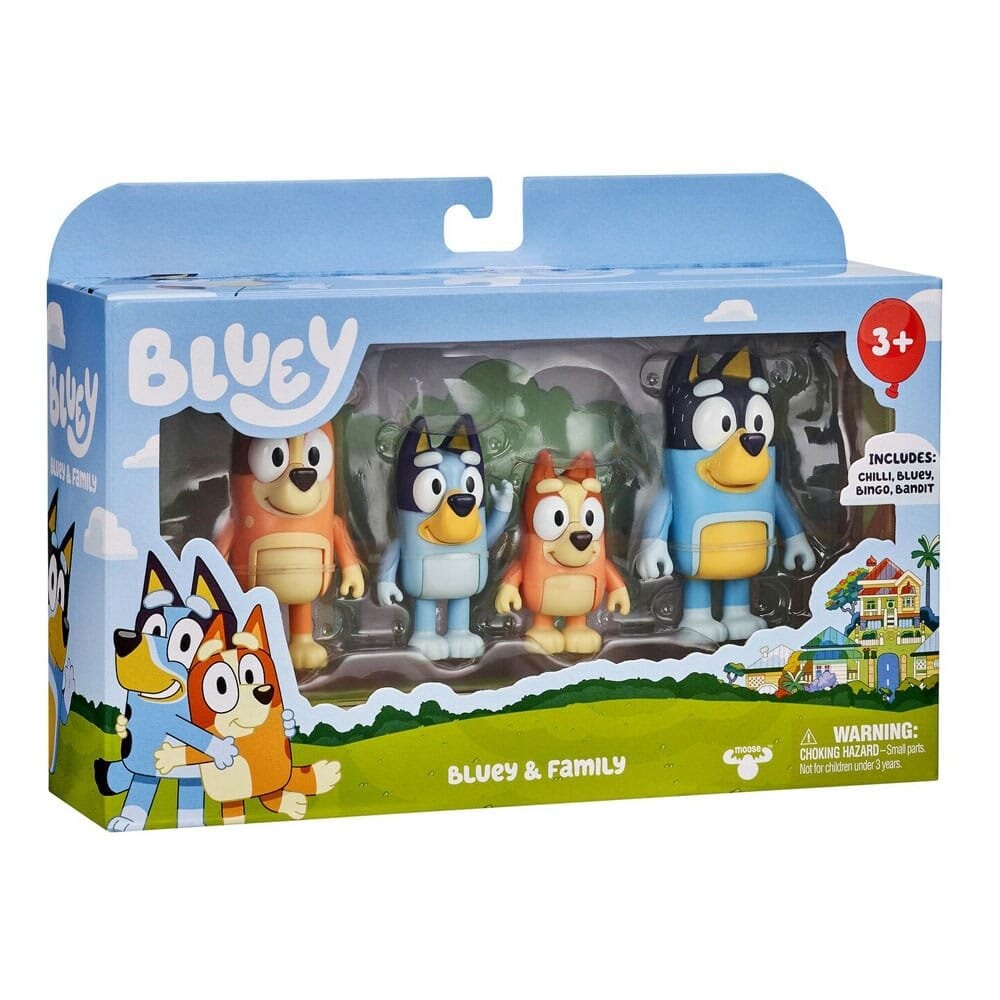 Bluey - Hahmosetti Perhe 4 kpl