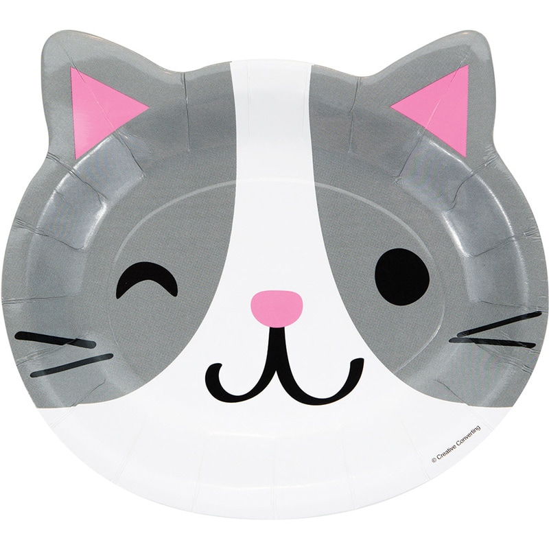 Cat Party - Muotoillut Lautaset 8 kpl