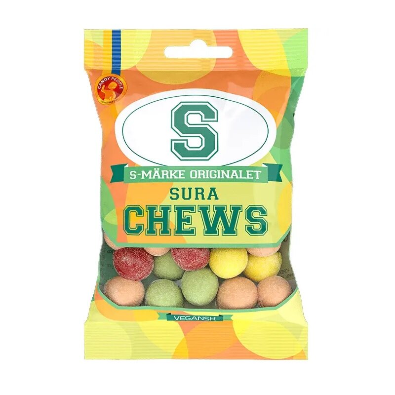 S-Merkki Kirpeä Chews 70 grammaa