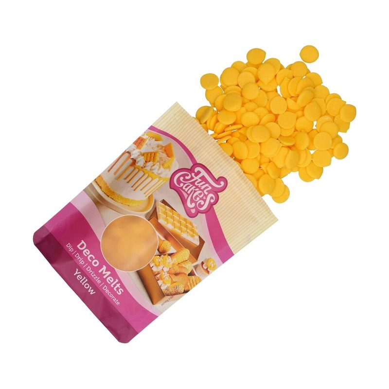 FunCakes - Deco Melts Keltainen 250 grammaa