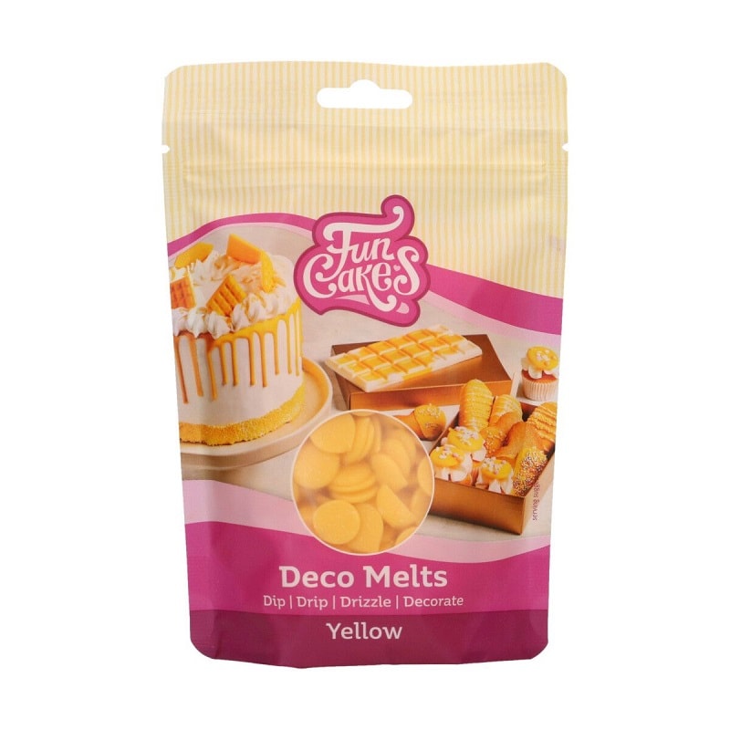 FunCakes - Deco Melts Keltainen 250 grammaa