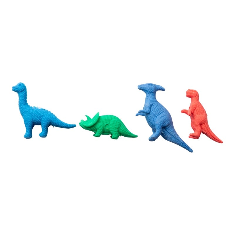 Pyyhekumit dinosaurus 4 kpl