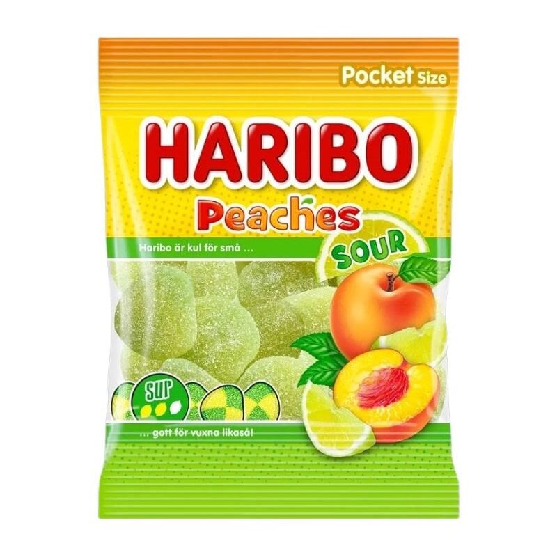 Haribo kirpeät persikat 70 grammaa