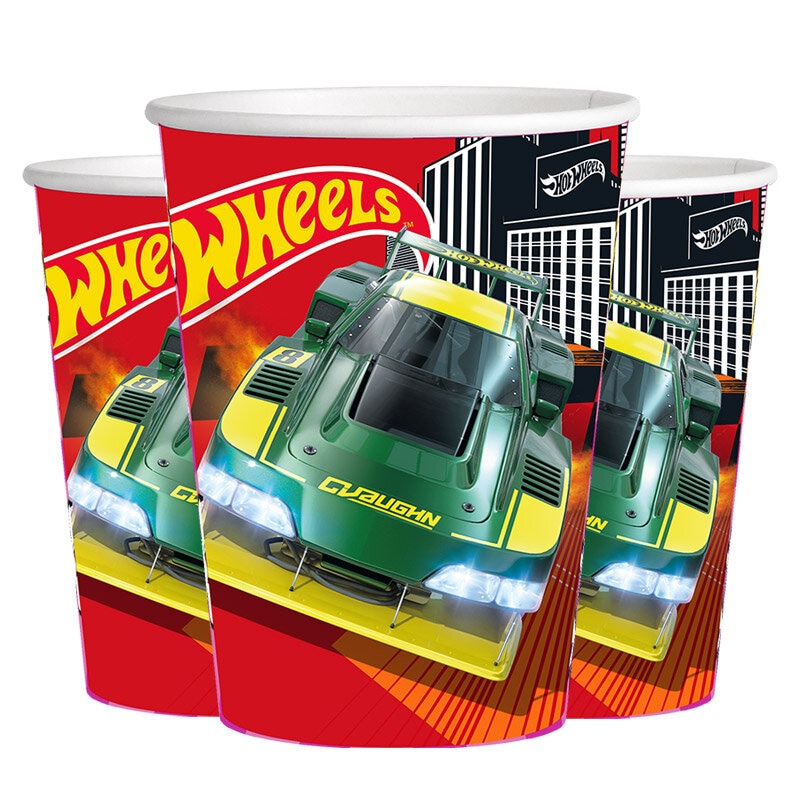 Hot Wheels - Pahvimukit 8 kpl