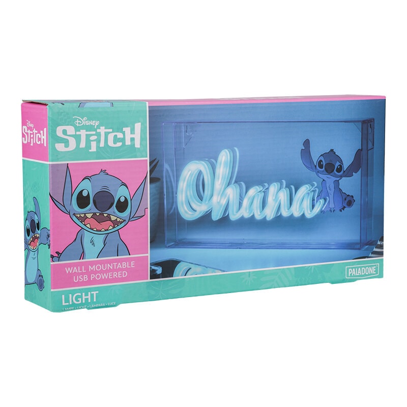 Stitch - Neon LED Lamppu Ohana