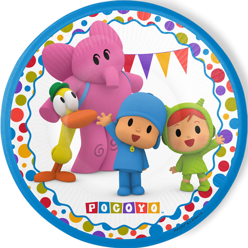 Pocoyo - Lautaset 8 kpl