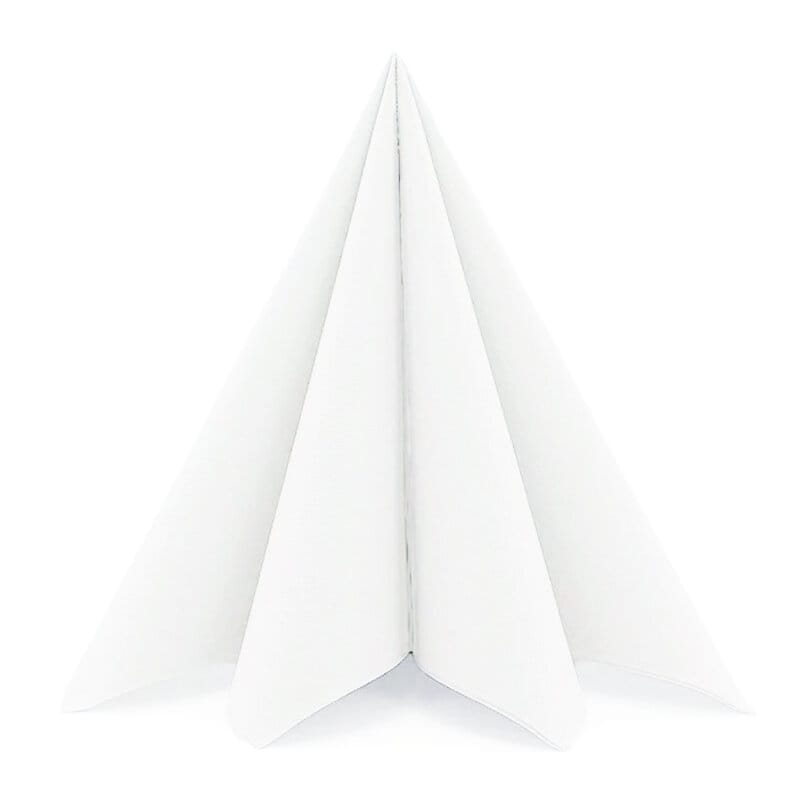 Servetit Premium Tekstiilirakenne 40 cm - Valkoiset 20 kpl