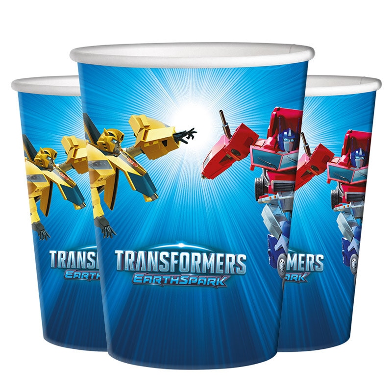 Transformers - Pahvimukit 8 kpl