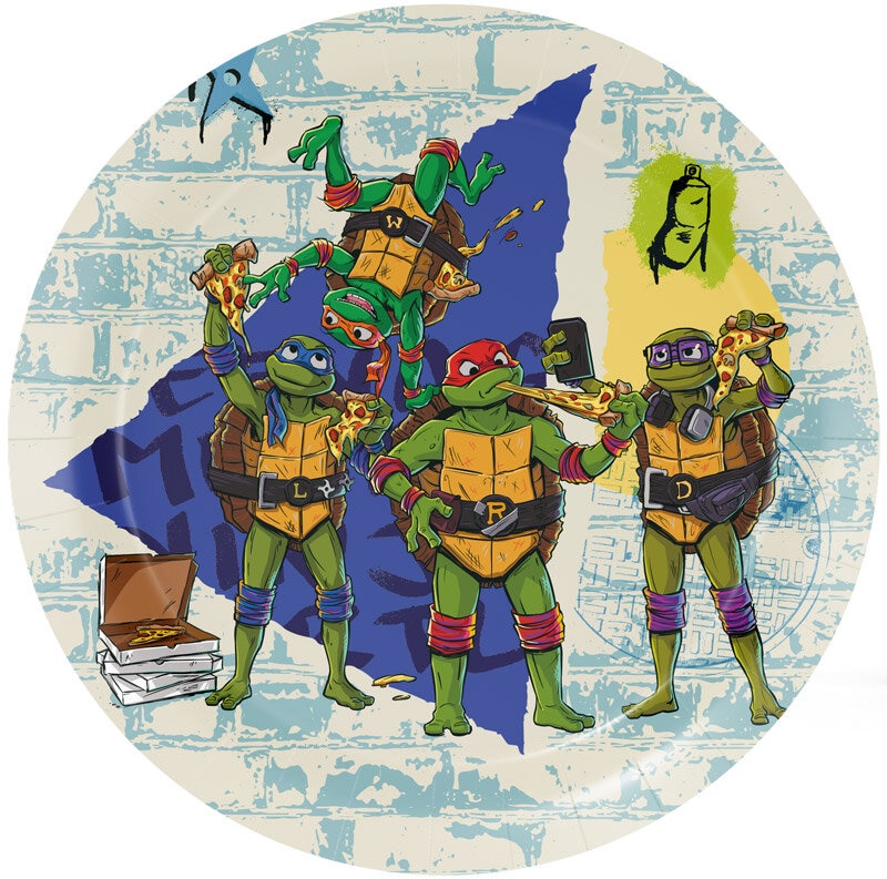 Turtles - Lautaset 8 kpl